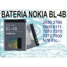 BATERIA NOKIA  BL4B 6111 2760 2660 2630 SIMILAR